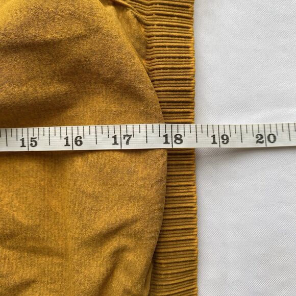 Free People Dark Mustard Good Karma Hi-Neck Layer Top Size Medium/ Large - Picture 15 of 15